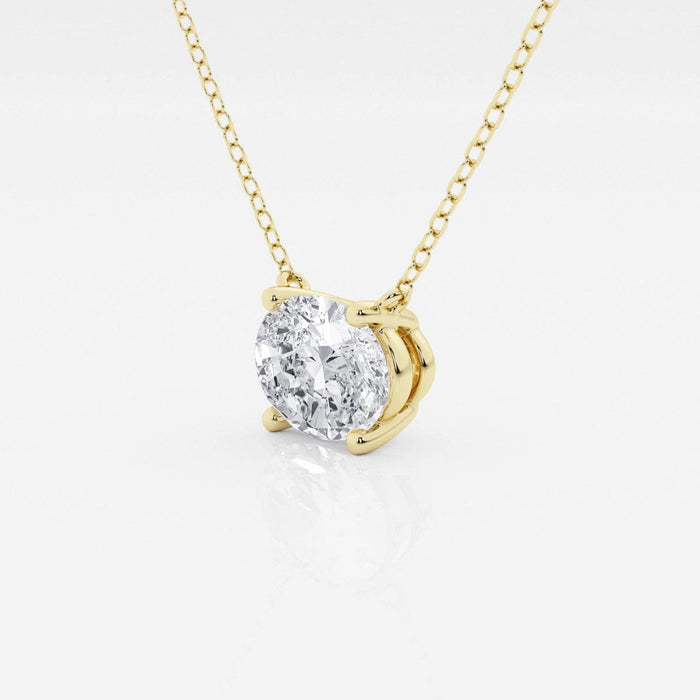 VossAgin Oval Solitaire Pendant
