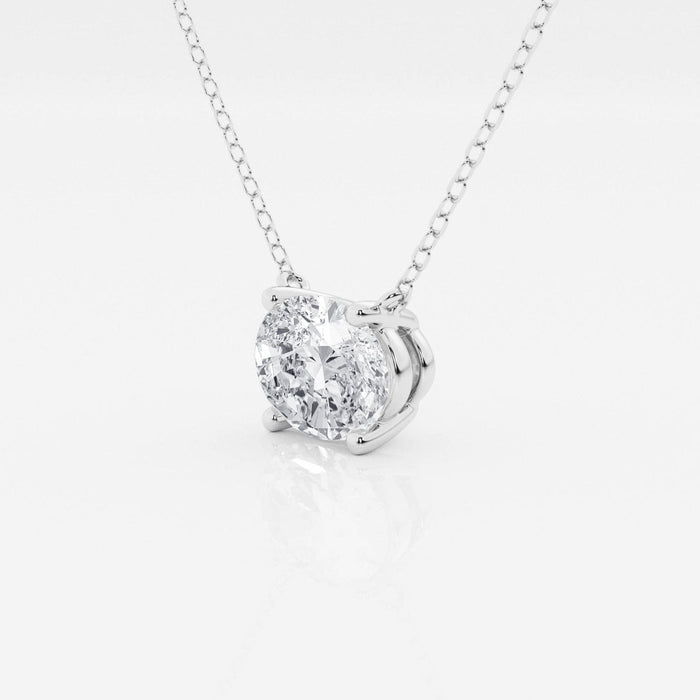 VossAgin Oval Solitaire Pendant