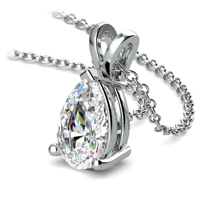 VossAgin Pear-Cut Diamond Pendant