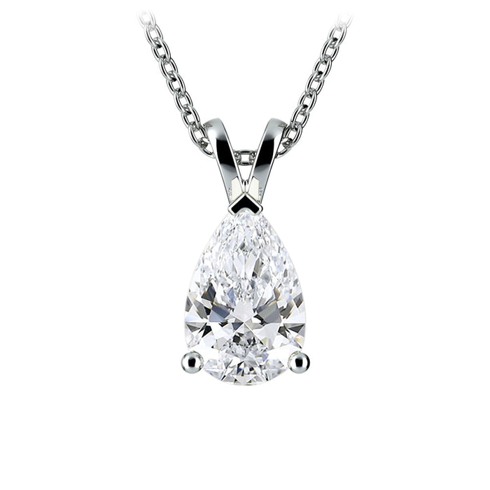 VossAgin Pear-Cut Diamond Pendant