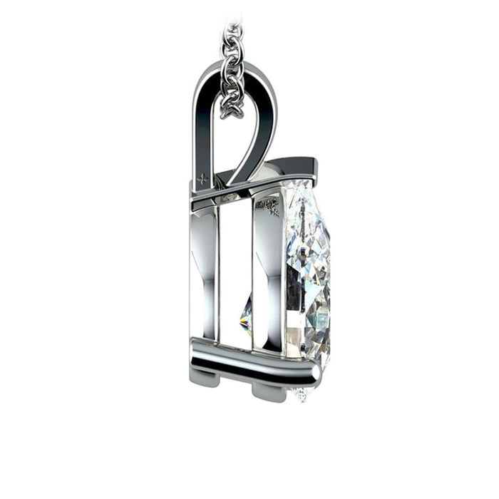 VossAgin Pear-Cut Diamond Pendant