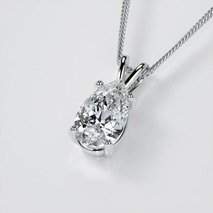VossAgin Pear-Cut Diamond Pendant