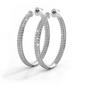 VossAgin Triple Row Hoop Earrings