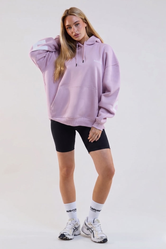 VXN Cycling Shorts, Hoodie & T-Shirt Set - Lilac/Black