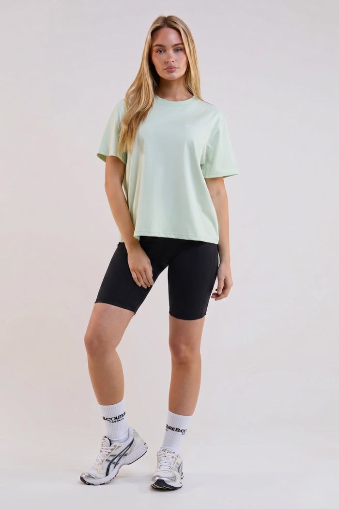 VXN Cycling Shorts, Hoodie & T-Shirt Set - Pale Green/Black