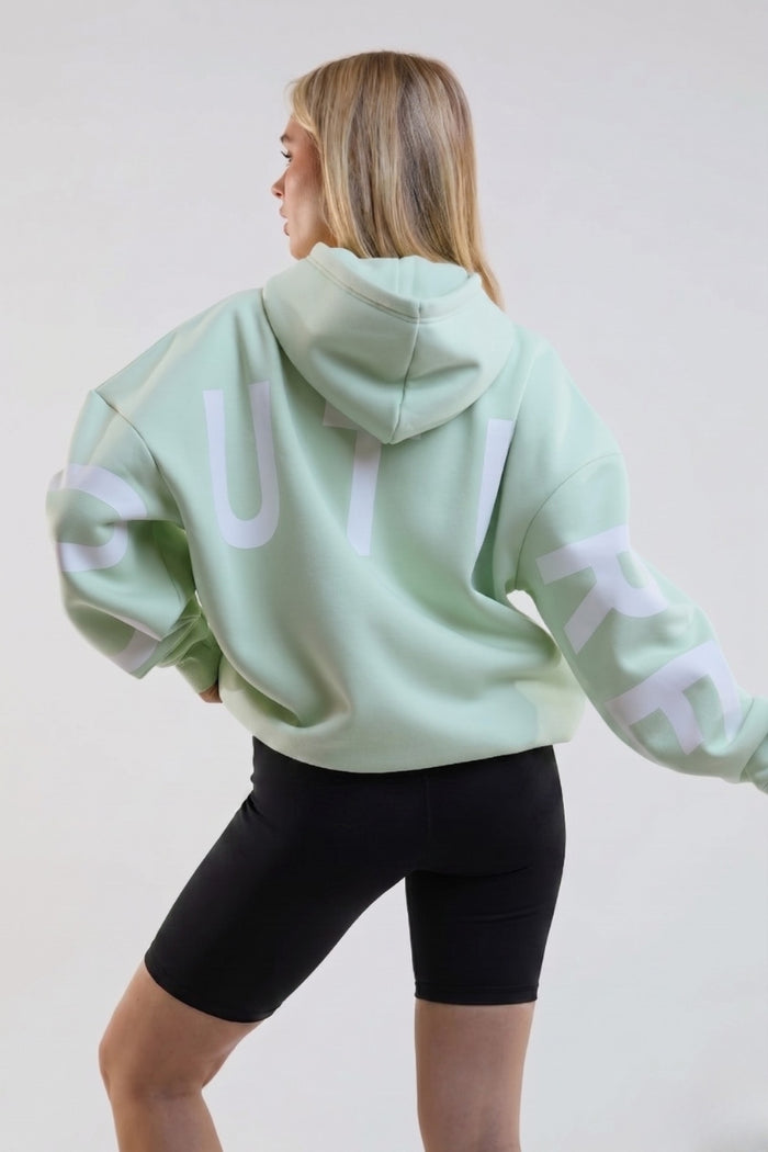 VXN Cycling Shorts, Hoodie & T-Shirt Set - Pale Green/Black
