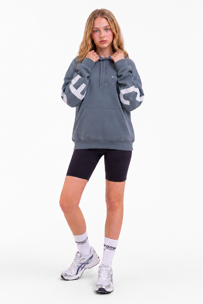 VXN Girls Cycling Shorts, Hoodie & T-Shirt Set - Teal