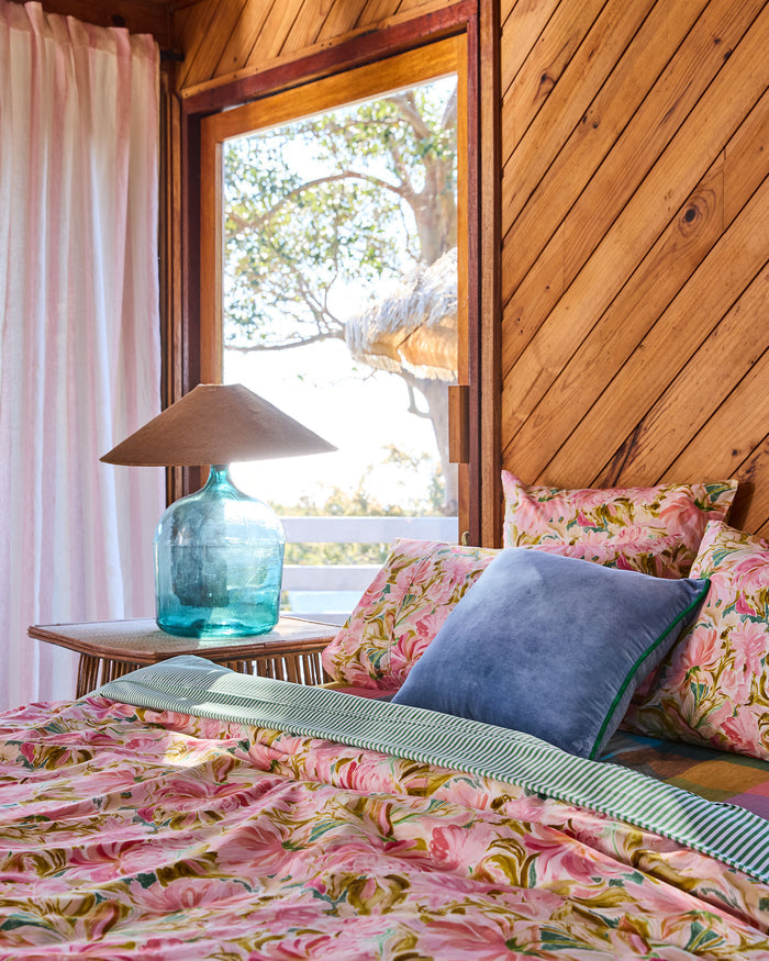 Warm Floral Breeze Organic Cotton European Pillowcases