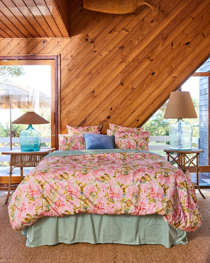 Warm Floral Breeze Organic Cotton Pillowcases