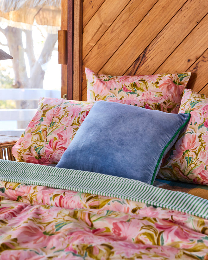 Warm Floral Breeze Organic Cotton Pillowcases