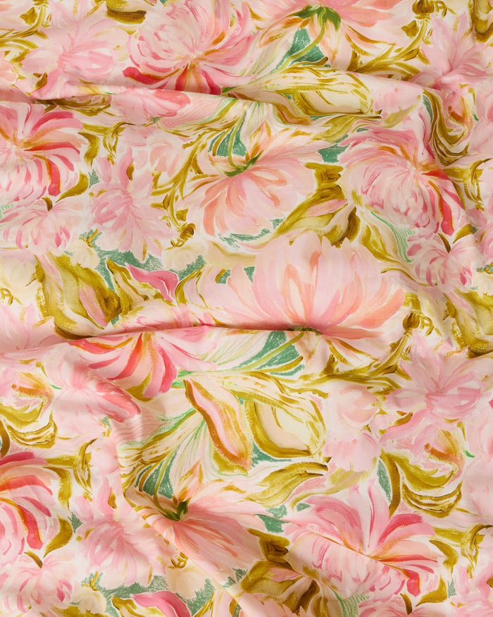 Warm Floral Breeze Organic Cotton Pillowcases