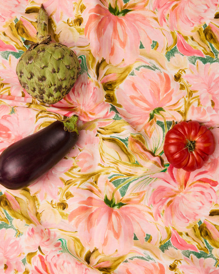 Warm Floral Breeze Tablecloth