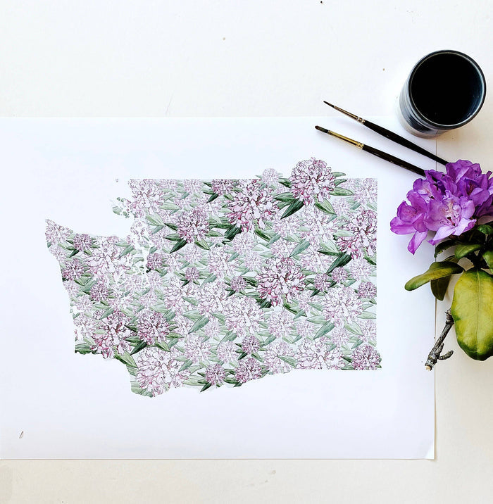 Washington State Flower Art Print