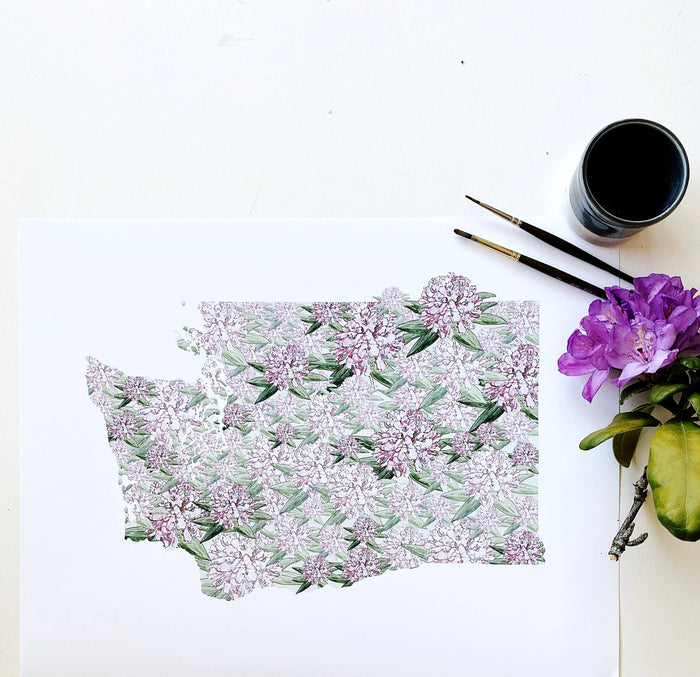 Washington State Flower Art Print