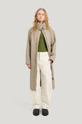 Waterproof Raincoat with a Wrap-around Silhouette