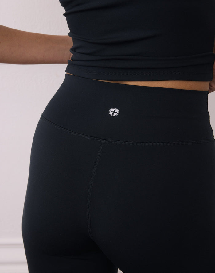 Wide Leg Legging in Black