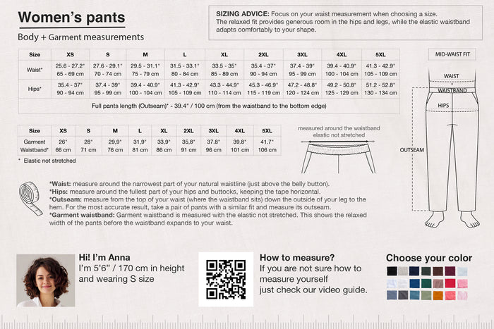 Wide-Leg Linen Pants ACAI - IN STOCK