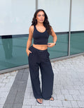 Wide Leg Pant in Black