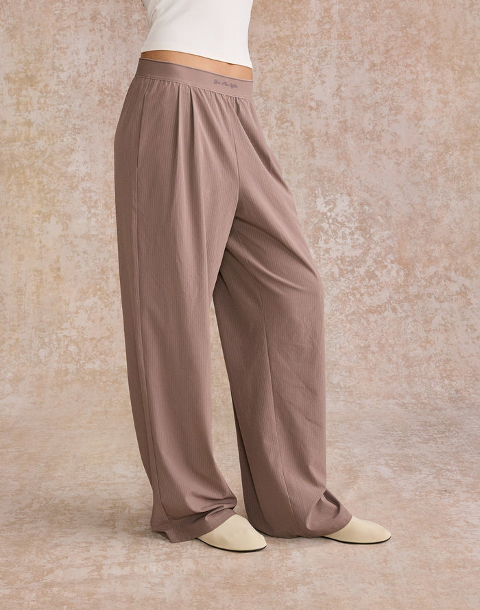 Wide Leg Pant in Pebble