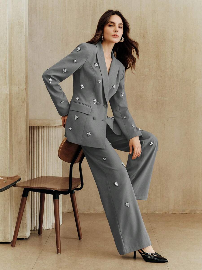 Women Rich Look Lightweight Blazer-2