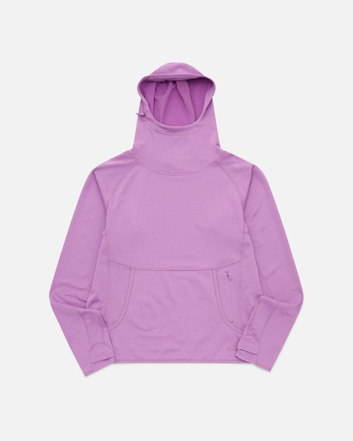 Womens Air-Grid Fleece Dusky Lavender flat lay