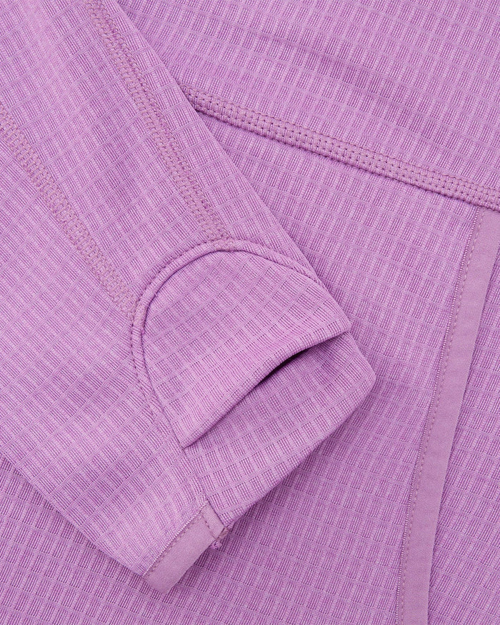 Womens Air-Grid Fleece Dusky Lavender flat lay