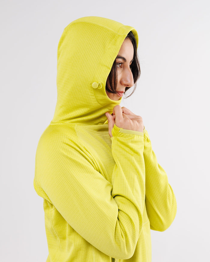 Womens Air-Grid Fleece Kepler Moss
