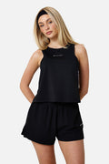 Womens Andara Pleated Vest - Black
