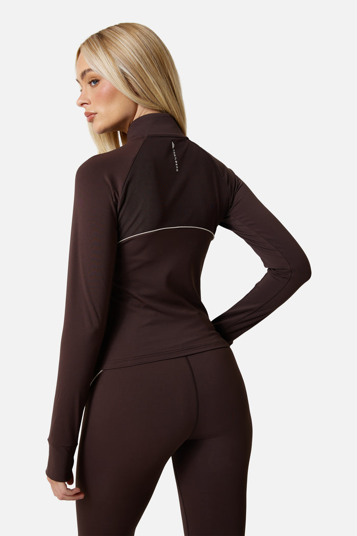 Womens Drift Track Jacket - Bitter Chocolate