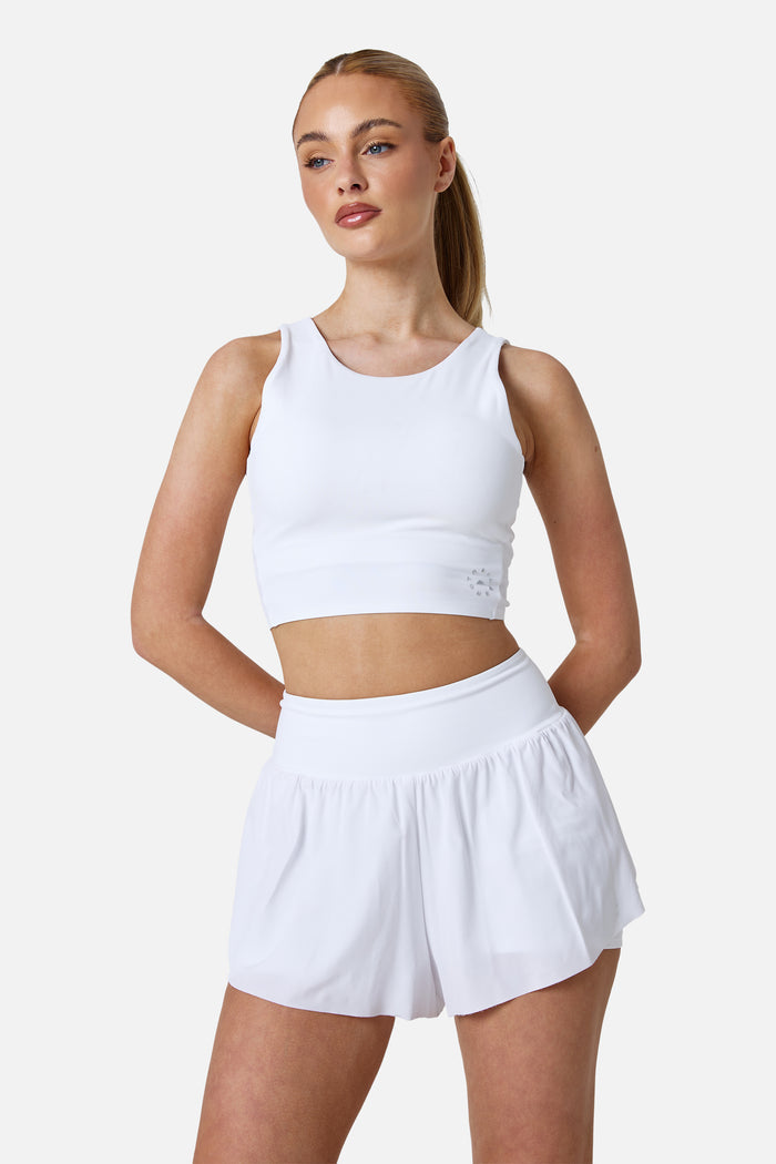 Womens Endura Running Short - White