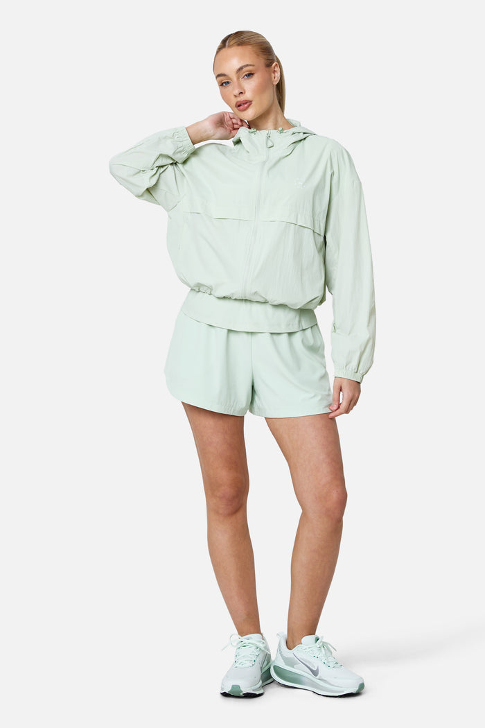 Womens Endura Running Windbreaker - Pistachio Cream