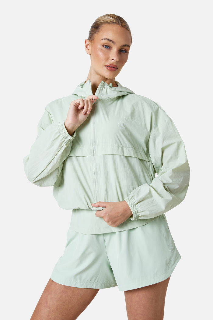 Womens Endura Running Windbreaker - Pistachio Cream