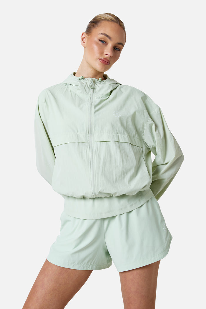 Womens Endura Running Windbreaker - Pistachio Cream
