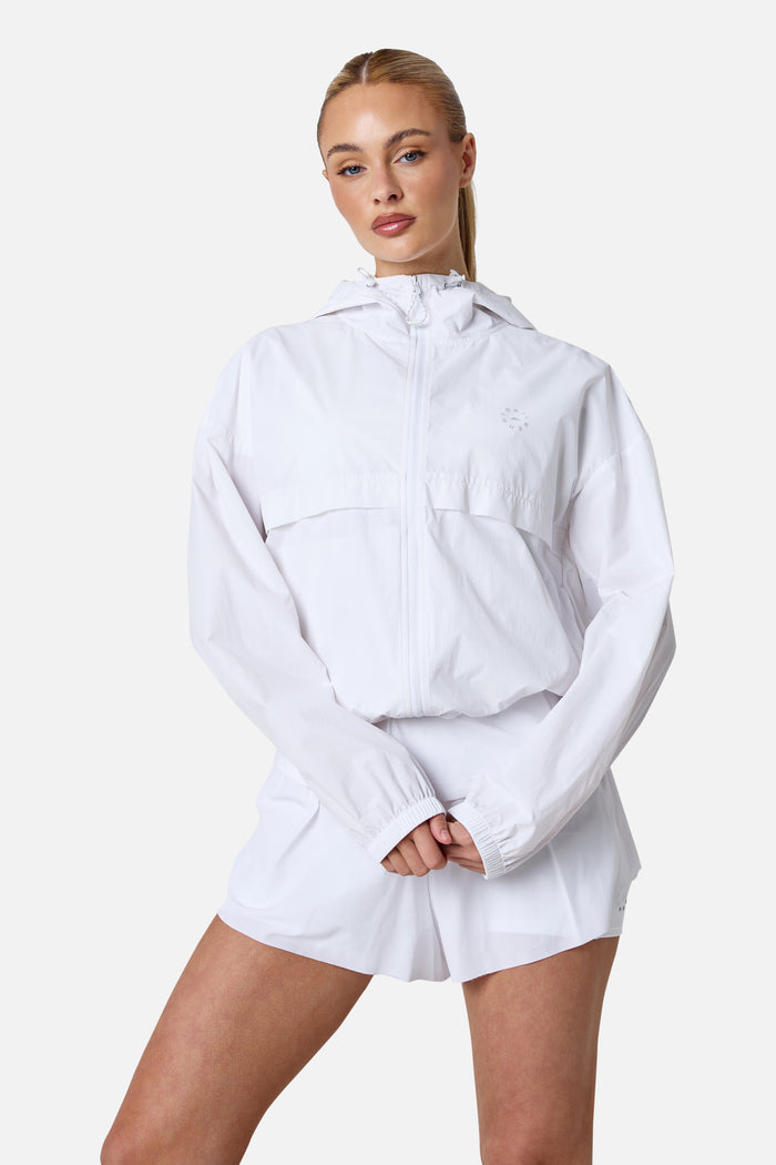 Womens Endura Running Windbreaker - White