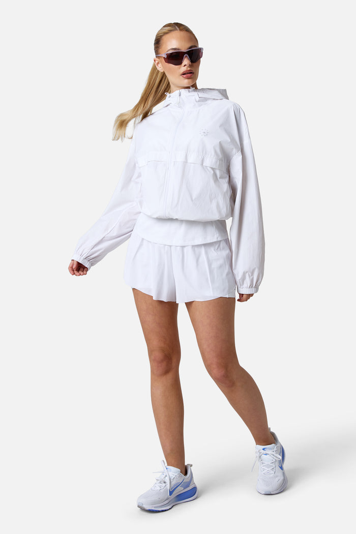 Womens Endura Running Windbreaker - White