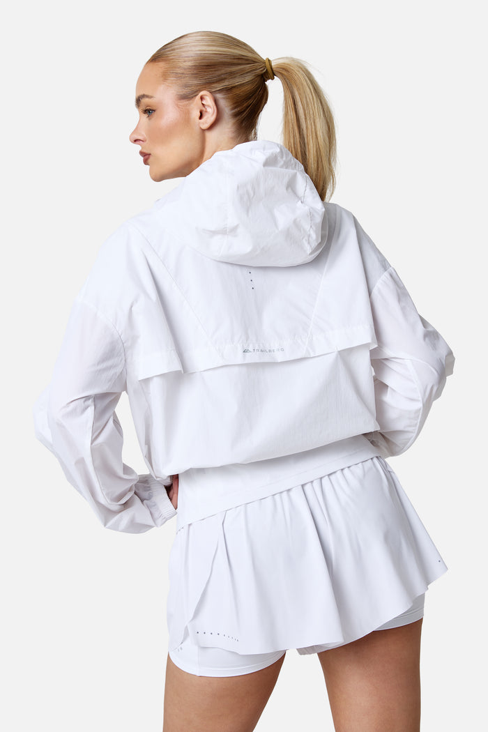Womens Endura Running Windbreaker - White