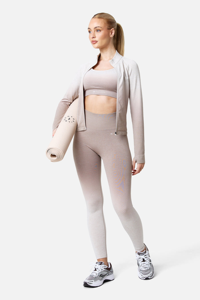 Womens Evocurve Seamless Legging - Pebble Stone / Pale Taupe / Frosted Ridge