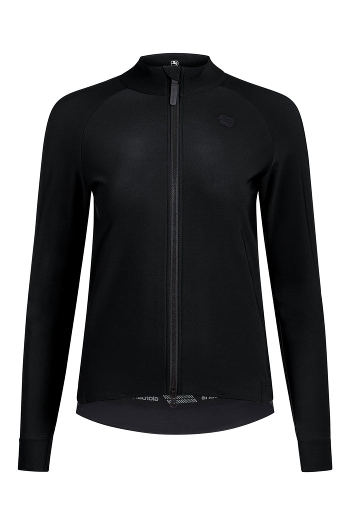 Women's G-Shield Thermal Long Sleeve Jersey by Giordana Cycling, BLACK, Made in Italy