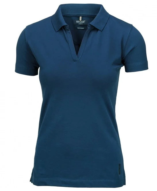 Women’s Harvard v-neck stretch deluxe polo
