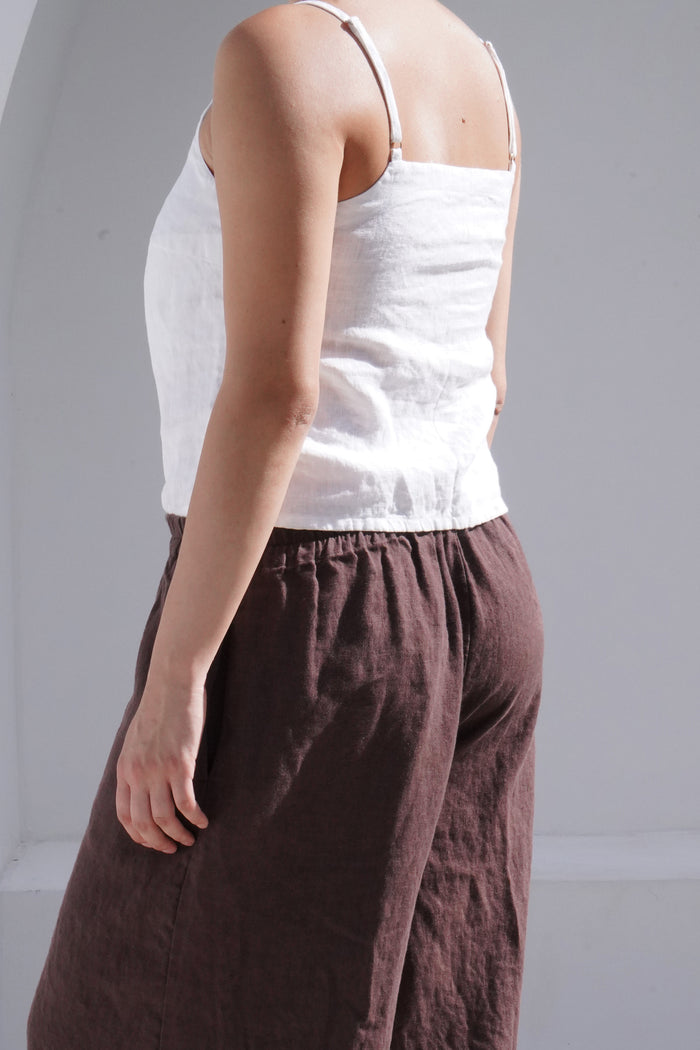 Women’s Linen Camisole Top CAMELLIA - IN STOCK