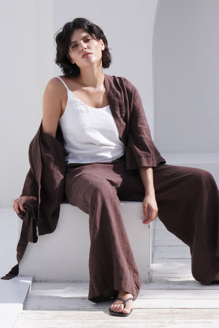 Women’s Linen Camisole Top CAMELLIA - IN STOCK
