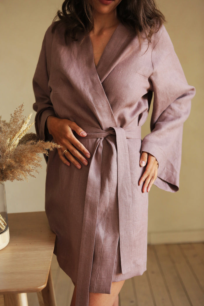 Women’s Linen Kimono KAYA - IN STOCK