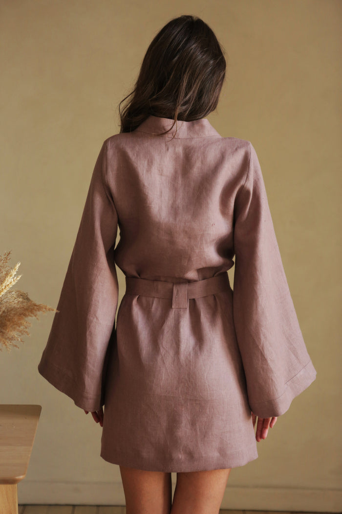 Women’s Linen Kimono KAYA - IN STOCK