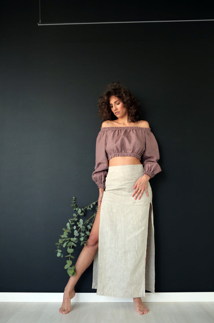 Women’s Linen Skirt SENNA - IN STOCK