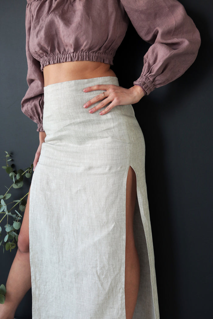 Women’s Linen Skirt SENNA - IN STOCK