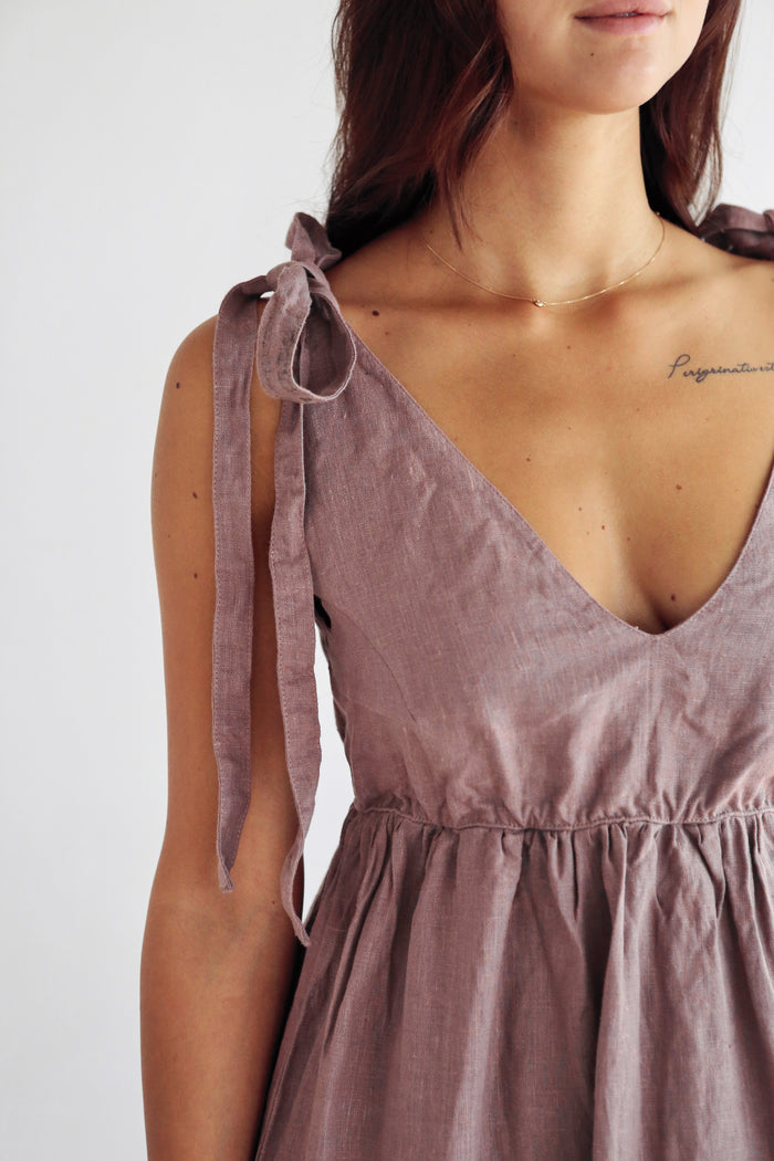 Women's Linen Sundress MELIA - IN STOCK