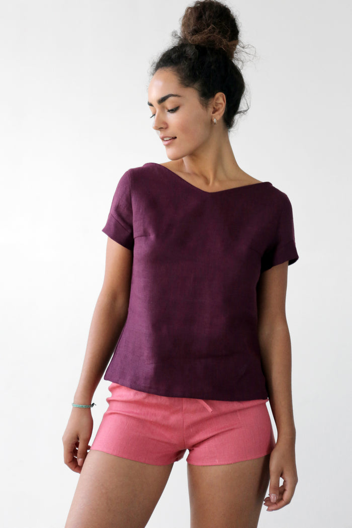 Women's Linen T-Shirt NERINE - IN STOCK