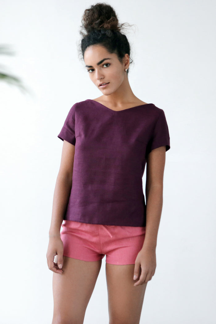 Women's Linen T-Shirt NERINE - IN STOCK