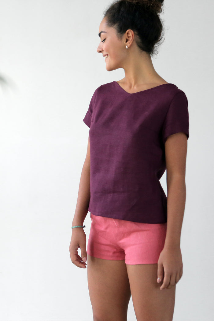 Women's Linen T-Shirt NERINE - IN STOCK