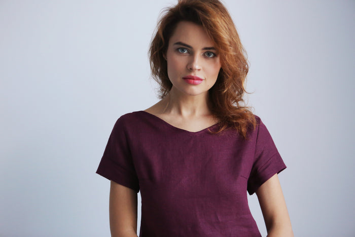 Women's Linen T-Shirt NERINE - IN STOCK